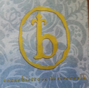 Coaster, Budro's Texas Bistro, Riverwalk, San Antonio, TX