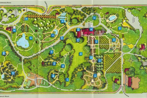 Lotusland Map, Santa Barbara CA