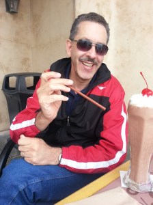 Bill enjoying a Cannery favorite in Monterrey.