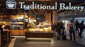 We didn't eat here, because we'd just eaten airplane food, but it did make us feel as if we'd landed someplace interesting.