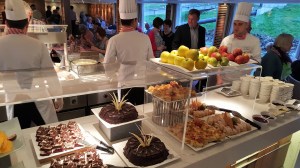 Here's a peek of the dining room on the evening of the regional buffet. dig those desserts!