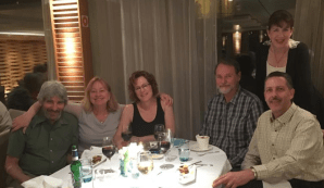 Our Gang around the dinner table