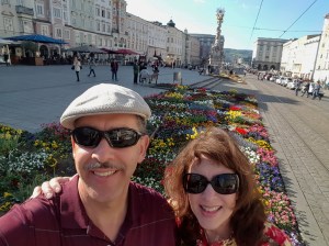 Happy on the Hauptplatz