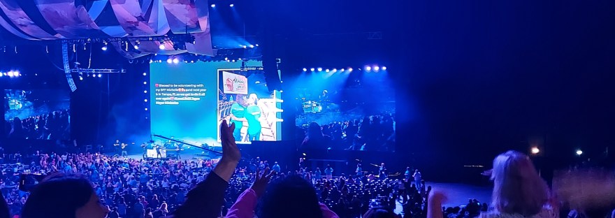 Image of Joyce Meyers 2023 Love Life Conference in the Alamo Dome