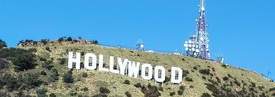 The famous Hollywood sign